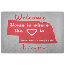 Load image into Gallery viewer, Nebraska Fans   -- Welcome Mat