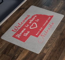 Load image into Gallery viewer, Nebraska Fans   -- Welcome Mat