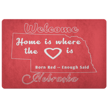 Load image into Gallery viewer, Nebraska Fans  --  Welcome Mat