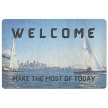 Load image into Gallery viewer, Welcome Mat Sailboat