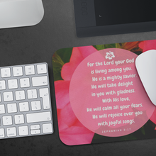 Load image into Gallery viewer, Mousepad God Will Rejoice Over You Zephaniah 3:17