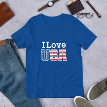 Load image into Gallery viewer, I Love USA Unisex T-Shirt