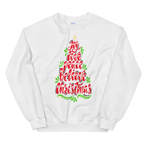 Christmas Love, Joy, Peace Unisex Sweatshirt