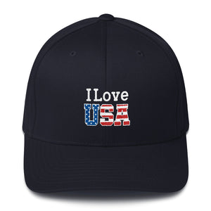 I LOVE USA Twill Cap