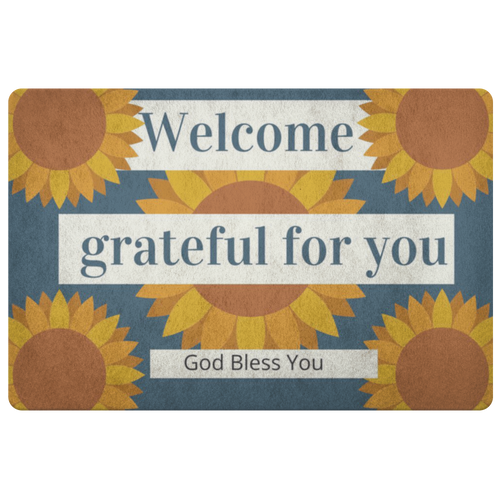 Doormat Grateful for You Welcome
