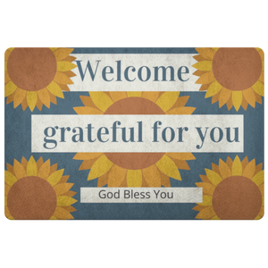 Doormat Grateful for You Welcome