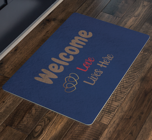 Love Lives Here   --  Welcome Mat  MOST Popular
